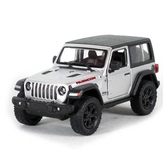 5" Die-cast: 2018 Jeep Wrangler Rubicon Hard Top (Silver) 1/34 Scale