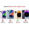 thumbnail image 3 of FZCHUN-Compatible avec iPhone 14 Pro Étui Transparente avec Porte-Cartes Motif Floral Mignon pour Femmes Filles TPU Souple Portefeuille Absorbant les Chocs Étui de Protection - Noir, 3 of 4