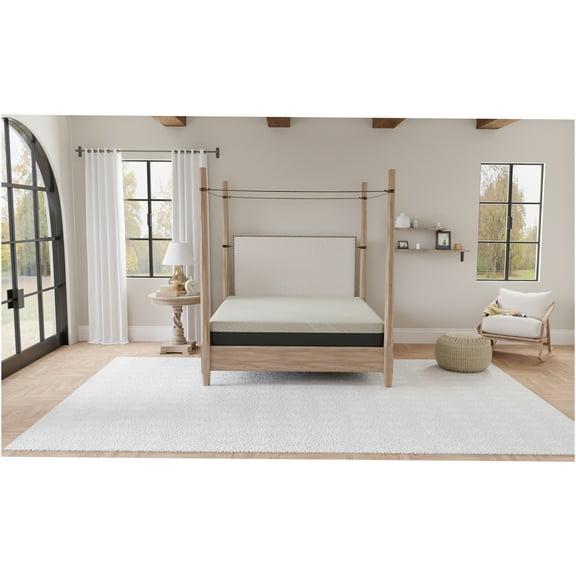 JERFIT 8 Inch Full Size Firm Mattress, Gel Memory Foam Tight Top Bed Mattress for Cool Sleep Support, Black Gray