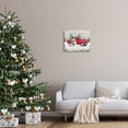 thumbnail image 2 of Winter Wonderland Snowman Cardinal Snowy Red Truck Transportation Painting Gallery-Wrapped Canvas Print Wall Art, 2 of 7