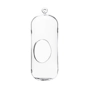 WGV Clear Cylindrical Hanging Glass Terrarium with Holes / Candle Holder - 5" Wide x 13" Height, Good quality Terrarium - 1 Pc