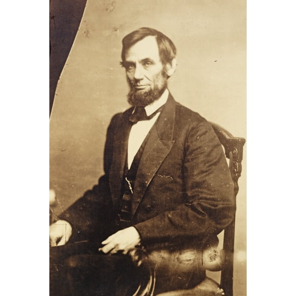 Print: President Abraham Lincoln, Seated, May 16, 1861