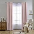 thumbnail image 4 of NICETOWN Kitchen Blackout Curtains Modern Solid Noise Reducing Grommet Drapes, W42 x L45, Set of 2, Blush Pink, 4 of 7