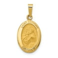 thumbnail image 1 of 14k Polished and Satin St. Anthony Medal Pendant in 14k Yellow Gold, 1 of 2