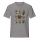 thumbnail image 4 of ICHUANYI Clearance Women's Casual Loose Round Printed Short Sleeve T-Shirt Tops(Gray, XXL) ICHUANYI WER2023081505301, 4 of 5