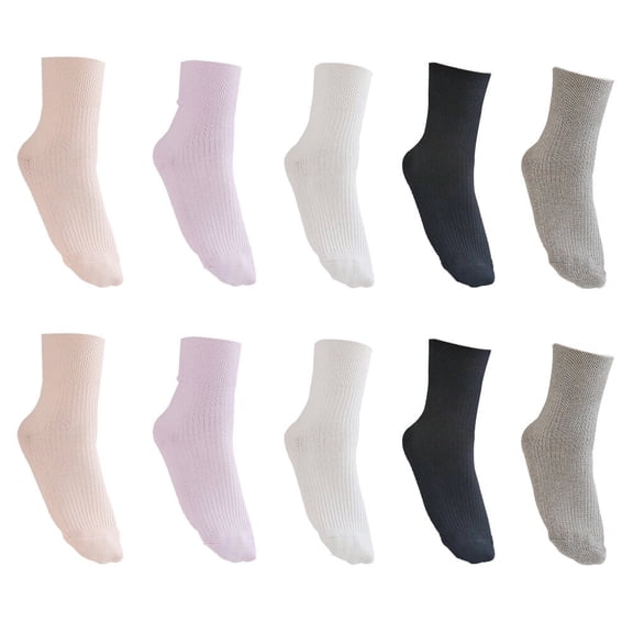 5 Pairs of Diabetic Socks for Women Elderly Nursing Socks Pregnant Women Socks