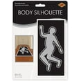 thumbnail image 4 of Beistle 30" x 5' Party Scene Investigation Body Silhouette White/Black 3/Pack 57831, 4 of 6