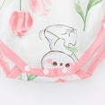 thumbnail image 5 of Zwiiyzr 0-2T Unisex Cotton Cute Infant Romper One-Piece Baby Bodysuit Newborn Button Front Short Sleeve Infant Neutral Outfits Pink, 5 of 5