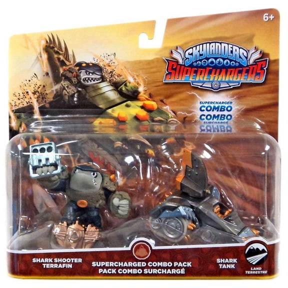 skylanders superchargers dual pack #1: shark shooter terrafin and shark tank
