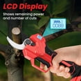 thumbnail image 5 of Electric Pruning Shears for De-walt 20V Max Cordless 2.0 Inches  Cutter Battery Pruning Shears with LCD Display Power Scissors for Gardening Tree Trimming, Bare Tool Only (NO Battery), 5 of 6
