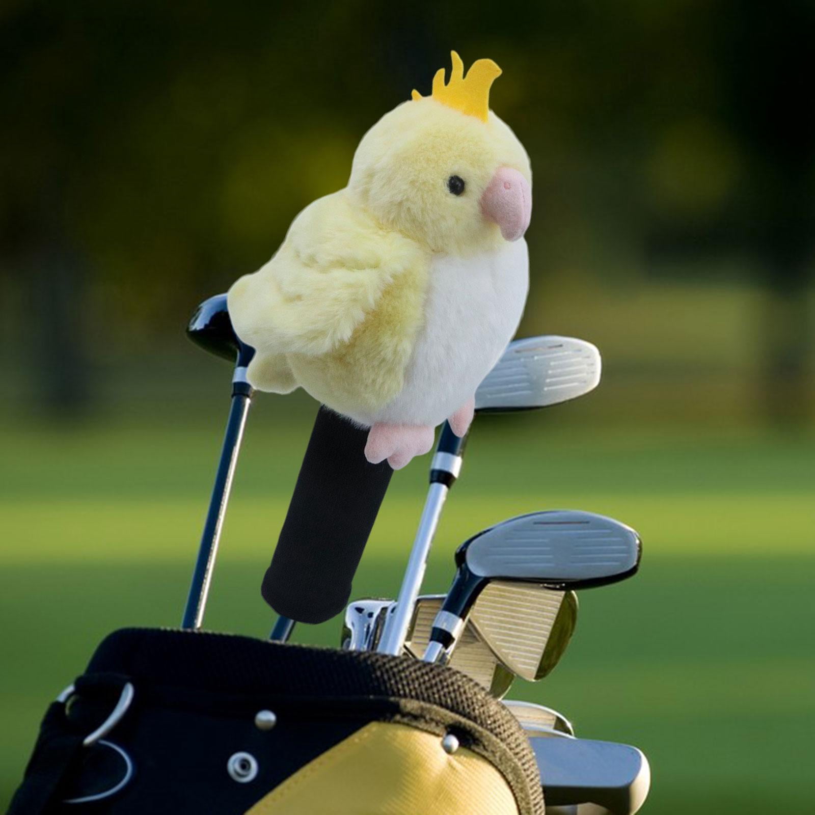 DimyFew Parrot Driver Head Cover Protection Sleeve Novelty Protector Cute Golf Headcover Yellow