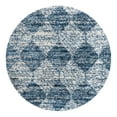 thumbnail image 3 of Unique Loom Serenity Shag Collection Area Rug - Soufriere (7' Round Blue/Ivory), 3 of 11