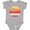 AC-Heather Grey, variant on Aruba Vacation Boys or Girls Baby Bodysuit