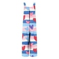thumbnail image 5 of Haivin Women's Jumpsuit, Loose Fit with Button Front and Pockets, Valentine's Day Print for Casual and Daily Wear, 5 of 6
