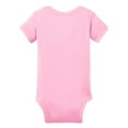thumbnail image 5 of Infant Short Sleeve Cotton/Polyester Baby Rib Bodysuit Pink NEWBORN, 5 of 5