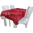 thumbnail image 3 of GZHJMY Valentines Day Square Tablecloth 60"(W) x 60"(L), Red Floral Love Heart Modern Table Linen Cloth Cover for Kitchen Dining Room Party Home Decor, 3 of 6