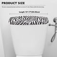 thumbnail image 5 of Renewold Zebra Stripe Printed Toilet Tank Lid Cover Splash and Stain Resistant Toilet Tank Protector Cover Stretchable Suitable for Bathroom, 5 of 6