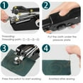 thumbnail image 5 of 61pcs Handheld Sewing Machine, Mini Electric Cordless Handy Portable Sewing Machine with Sewing Supplies Kit, Quick Repairing Stitch Tool for Fabric, Kids Cloth, Curtain, Clothing DIY, Home Travel, 5 of 10