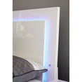 thumbnail image 2 of Coaster Felicity Queen Lighting Bed in High Gloss White, 2 of 2