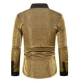 thumbnail image 4 of Rloper-Lop Glitter Metallic Shirts for Men Long Sleeve Lapel Blouse Shirts Button Down Disco Sparkly Tops Vintage Club Party Tops Regular Fit, 4 of 8