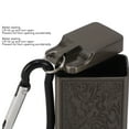 thumbnail image 4 of Portable Aluminum Ashtray With Lid, Mini Embossed Pattern Wide Application For Bar Indoor Outdoor , Suitable For Parties And Social Gatherings, 4 of 8