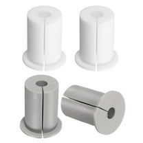 Wall Grommets for Cables 1", 4 Pcs Cable Routing Kit Silicone Hole Grommet Feed Through Bushing for Ethernet Accessories with 8.5mm Hole, White Gray