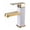 White, variant on RETHME Gold faucet bathroom faucet metal stainless steel handle hot and cold mixer faucet square faucet beautiful bathroom