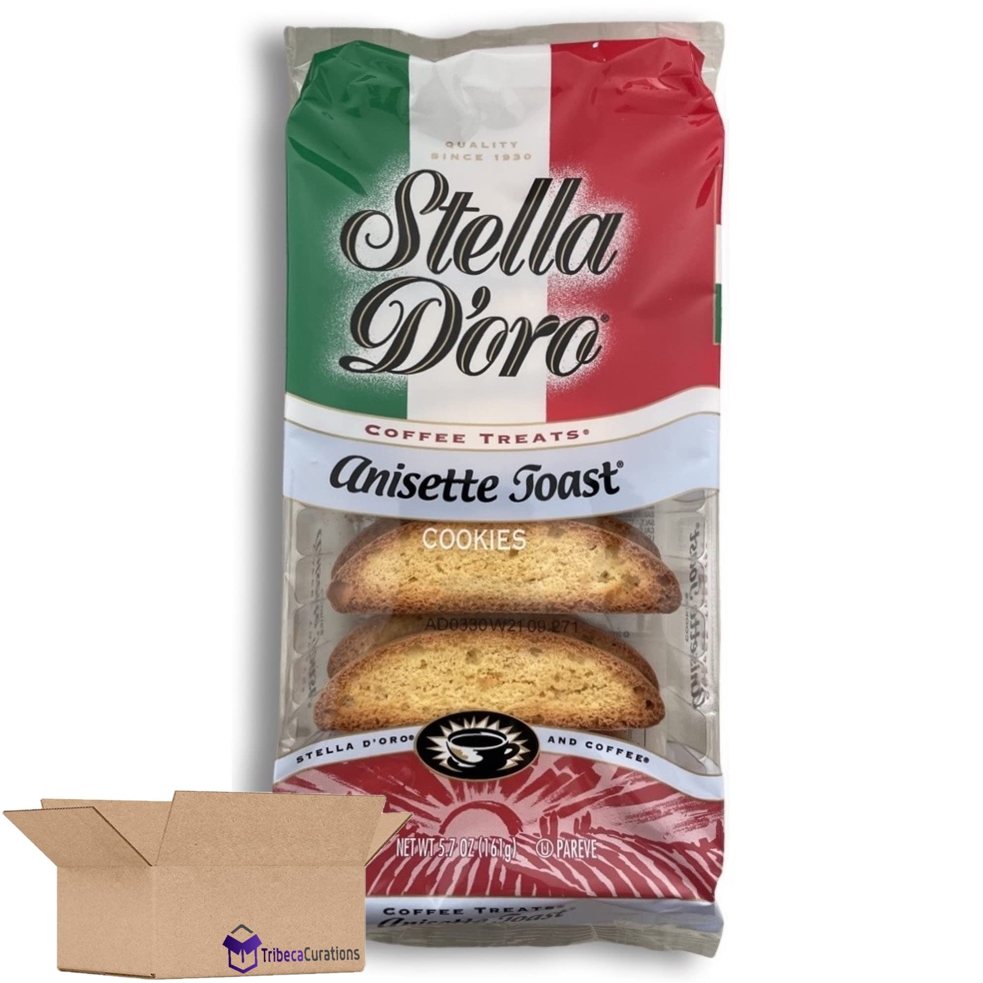 Stella D'oro Anisette Toast Cookie Value Pack | 5.7 Ounce | Pack of 6