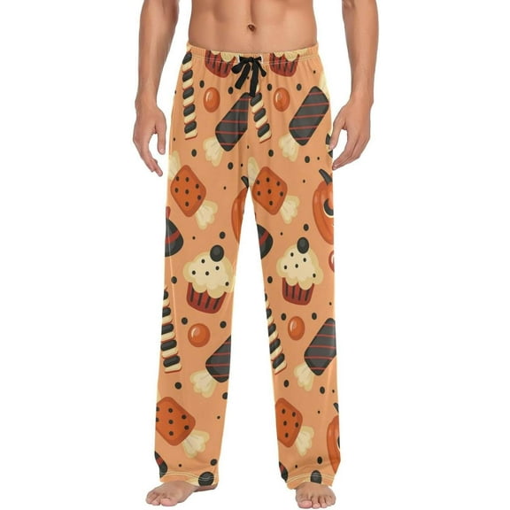 GZHJMY Halloween Pumpkin Pajama Pants For Men, Men's Separate Bottoms, Lounge Pants with Pockets, Christmas New Year Birthday Gifts, XX-Large, Christmas New Year Birthday Gifts, XX-Large