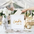 thumbnail image 3 of Wedding Card Box with Lock PVC Card Box for Wedding Reception Daisy DIY Wedding Money Envelope Card Box for Party Graduation Baby Shower Birthday Decorations, 3 of 7