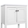 thumbnail image 3 of Churanty Bathroom Vanity with Sink 24" Solid Wood Frame Open Style Shelf,White, 3 of 3