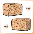 thumbnail image 3 of Rateoe Autumn Maple Leaves Pattern Toaster Covers 2 Slice Wide Slot,Bread Machine Cover,Bread Dust Cover & Fingerprint Protection,Appliance Covers, 3 of 7