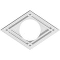 thumbnail image 1 of Ekena Millwork CMP14X9DD-05000 5 in. ID x 4.75 in. Rectangle Diamond Architectural Grade PVC Contemporary Ceiling Medallion, 1 of 1