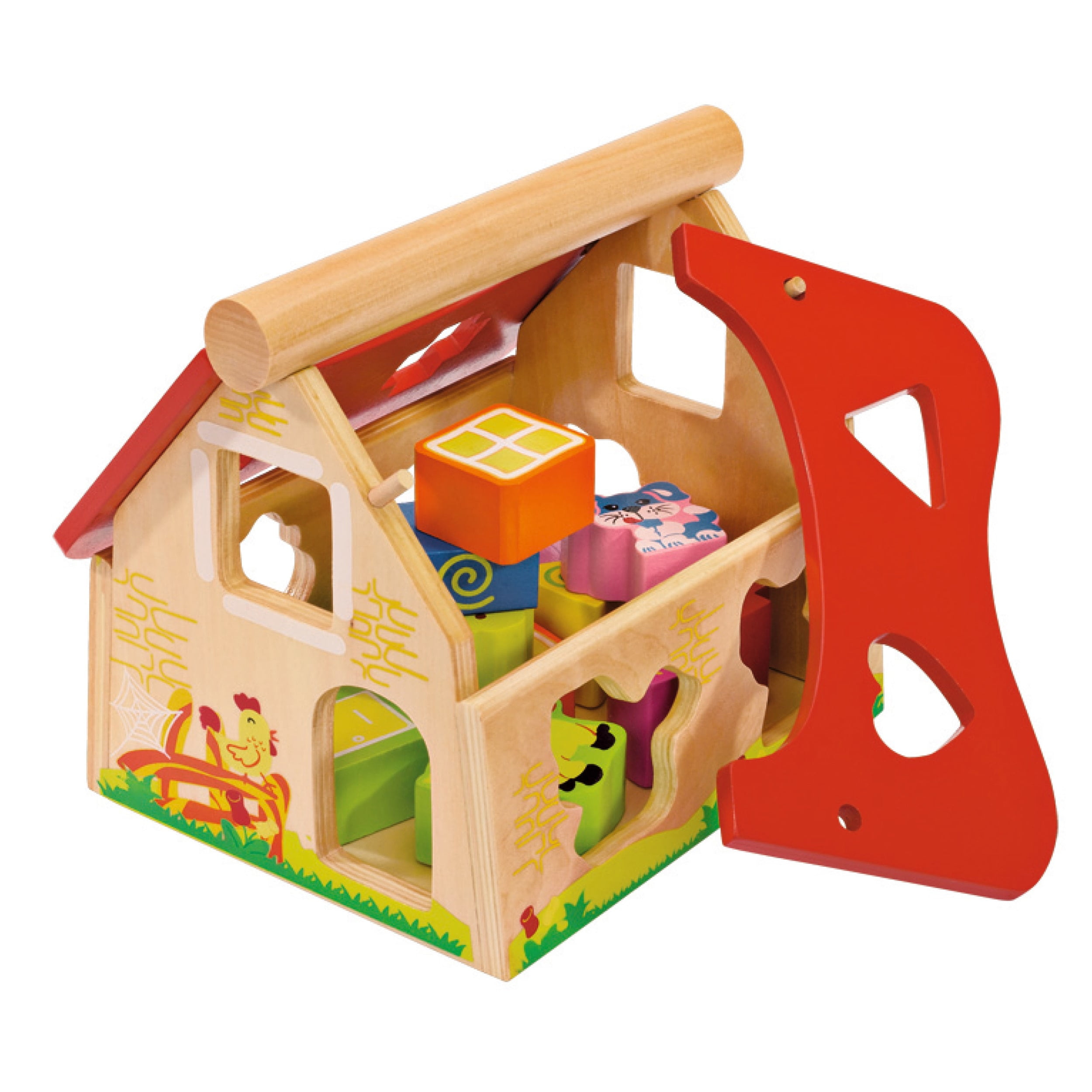 eichhorn wooden toy farm set