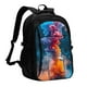 thumbnail image 1 of Easygdp Modern Art Red And Blue Colors Mochila para Laptop de Viaje con Puerto USB, Mochila para Laptop con Puerto de Carga USB para Mujeres y Hombres, 1 of 7