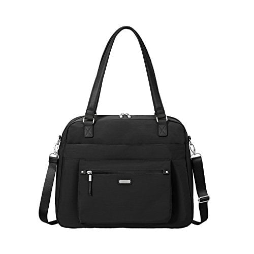 Baggallini Women's Overnight Expandable Laptop Tote, Black, One Size