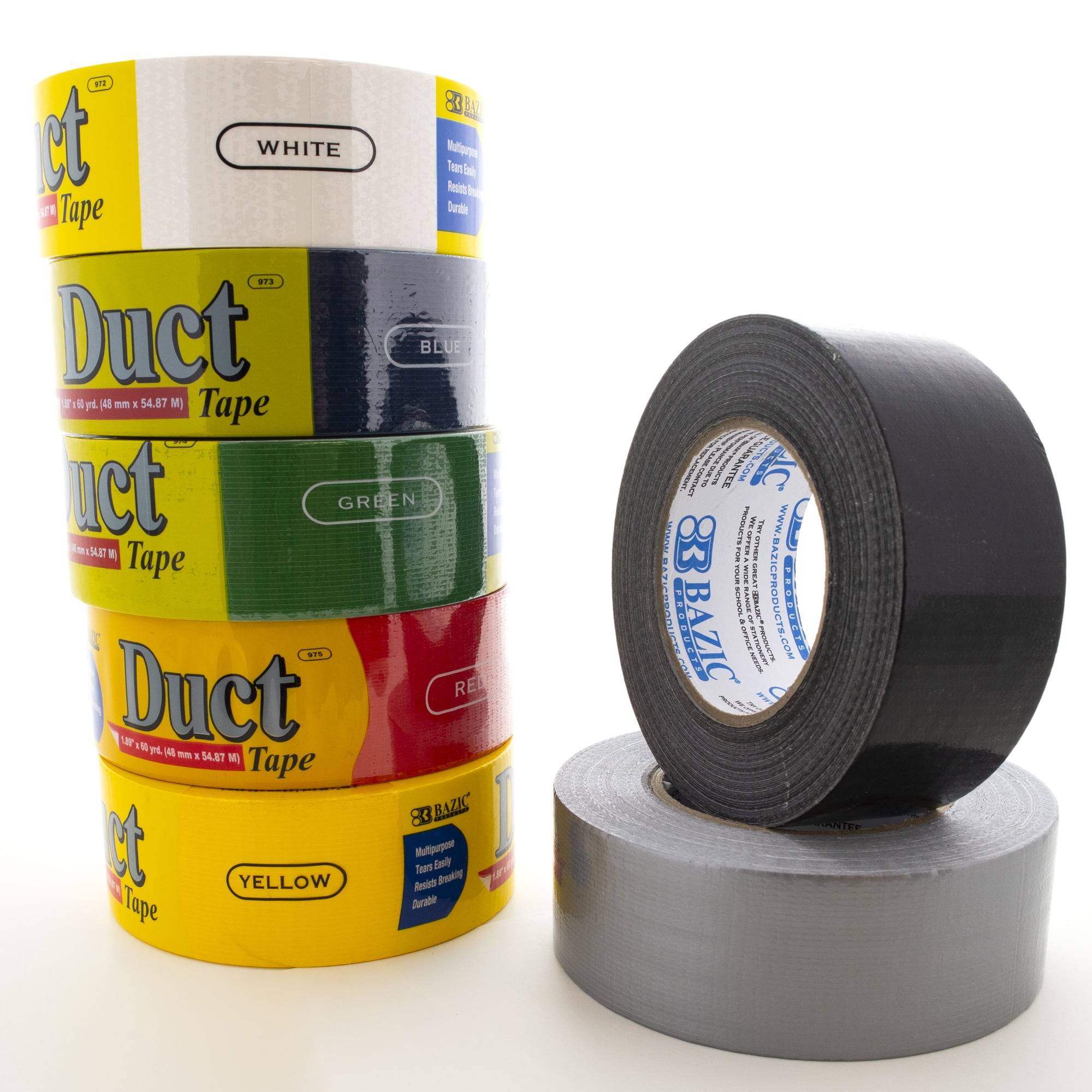 BAZIC Green Duct Tape 1.88" X 60 Yards, Tear by Hand, 4-Pack