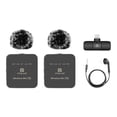 thumbnail image 2 of PULUZ PU647B Wireless Microphone System with 1 Receiver & 2 Transmitters 10M Transmission Built-in Battery Replacement for Computer Laptop Camera for Live Streaming Interview Vlog, 2 of 7