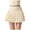 A293-Beige, variant on Women's Stylish Spandex Comfy Fold-Over Flare Skirt,Spandex Comfy,Fold-Over Flare(Blue,S)
