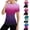 Black, variant on Stichou Women's Short Sleeve Workout Tops Athletic UPF50 Sun Shirts Gym Hiking Running Yoga 2026 Summer Spring Clothes Blue M