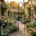 thumbnail image 6 of Shepherd Hooks 2 Pack - 47 Inches High 1/2 Inch Thick Adjustable Rust Resistant Shepards Hooks for Outdoor Solar Lights, Lanterns, Flower Basket, Bird Feeder., 6 of 6
