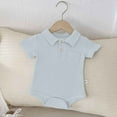 thumbnail image 2 of Daznico Boys Short Sleeve Romper Bodysuits Gentleman Clothes,12-18 Months, 2 of 4