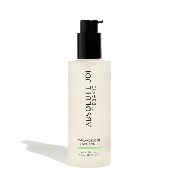 AbsoluteJOI Tónico facial equilibrante de pH Tónico hidratante sin alcohol con aloe vera, avena y ácido hialurónico - Cuidado de la piel sin fragancia para pieles sensibles | Botella de 200ml
