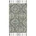 thumbnail image 5 of SAFAVIEH Suzani Davin Geometric Swirls Wool Area Rug, Grey/Light Blue, 8' x 10', 5 of 6