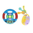 thumbnail image 3 of Juguete de volante de simulación multifuncional, juguete de conducción de coche de alta simulación, aprendizaje interactivo para edades de 3 años,, 3 of 10