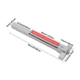 thumbnail image 2 of Silver Safety Exit Lock, Emergency Exit Device, Door Push Bar 25.59*6.1*1.97in for Metal Doors, Wood Doors, 2 of 25