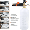 thumbnail image 4 of Foam Cannon Gun 3000 Psi High Pressure Washer Foam Wash Gun Car Washer Gun with  1/4 Inch Quick Connector. Thread（1*bottle  1*washer gun  5*nozzle）, 4 of 9