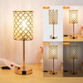 thumbnail image 3 of Crystal Table Lamp Touch Control Bedside Lamp with Warm White, 3 of 7