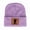 浅紫色, variant on Novel Bigfoot Beanie Hat with Love Gesture Design & Leather Label - High Elasticity Acrylic Heavyweight Knit, One Size Fits All, Perfect Gift Ideav
