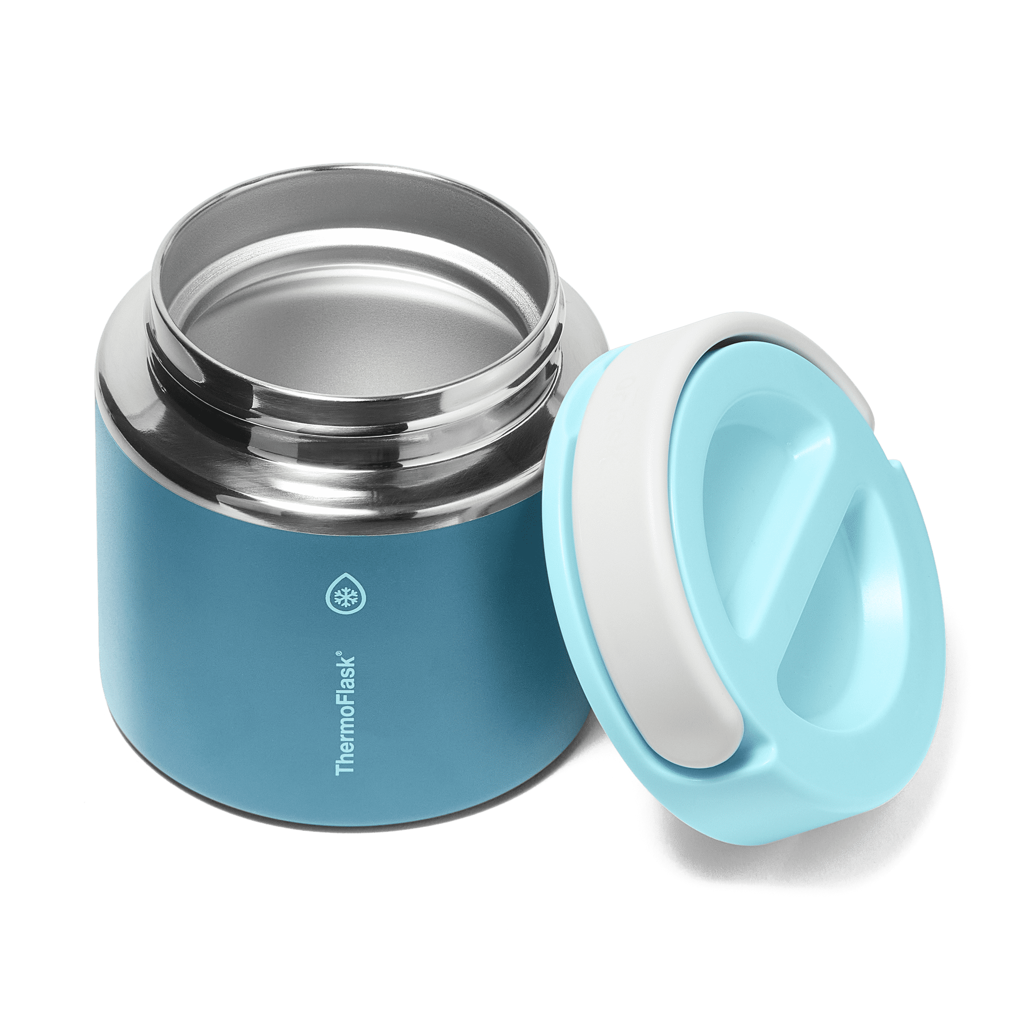 ThermoFlask 20 oz Double Wall Insulated Food Jar, Ocean Mist